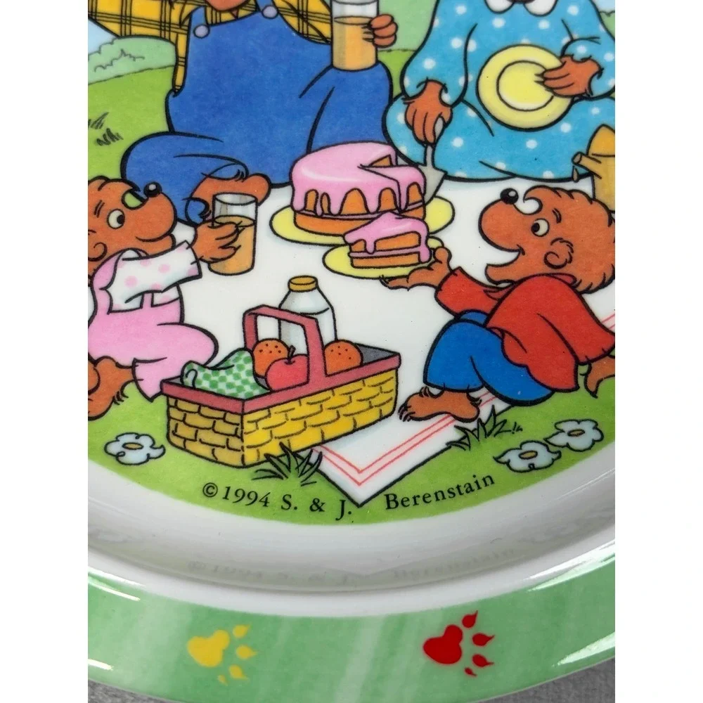 Vtg Berenstain Bears 1994 Kids Dinnerware 3 Piece Set Melamine Princess House